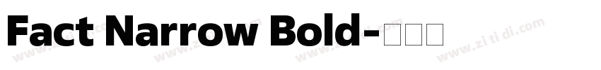 Fact Narrow Bold字体转换